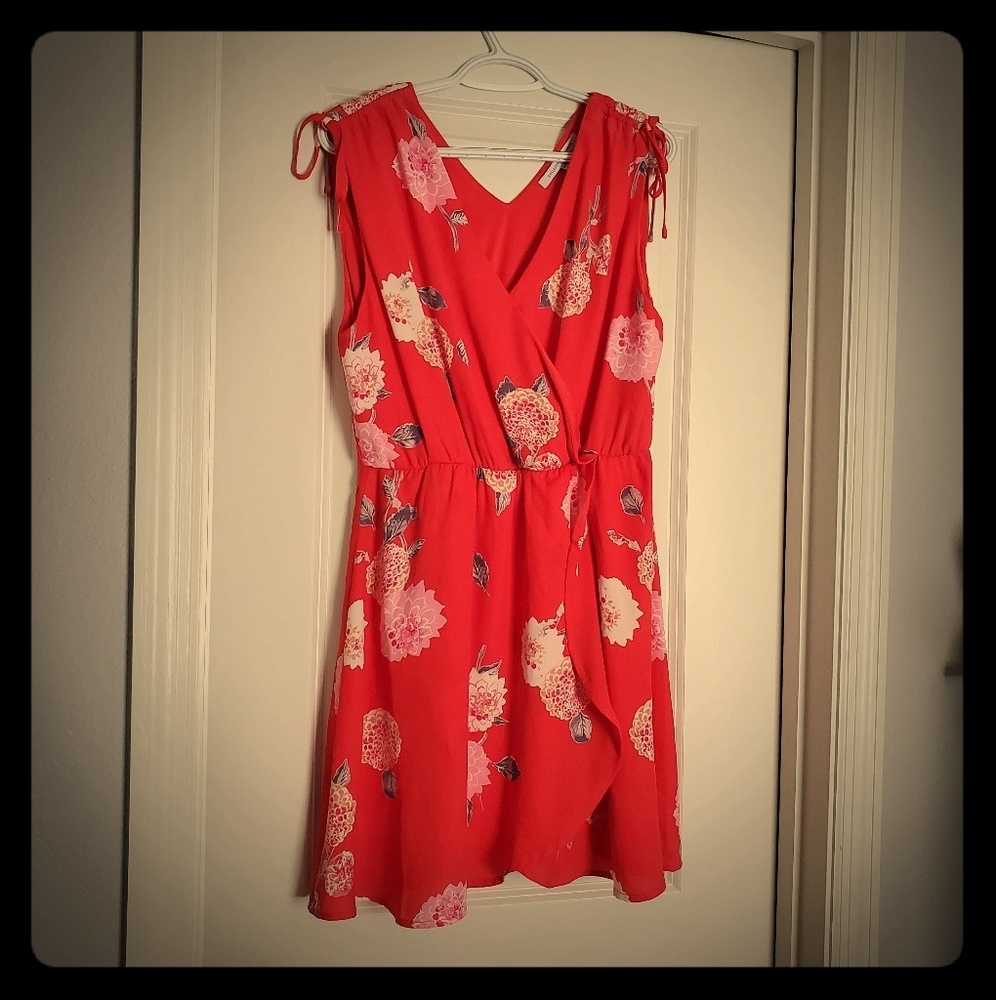 Sleeveless Flowy Wrap Dress
